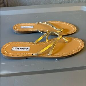 Steve Madden - Gold Sandals (6)